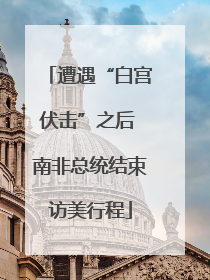 遭遇“白宫伏击”之后 南非总统结束访美行程