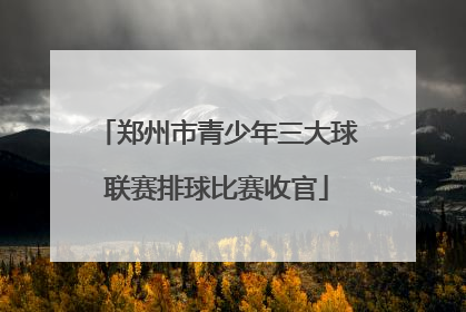 郑州市青少年三大球联赛排球比赛收官