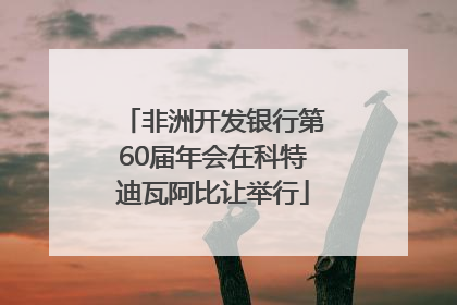 非洲开发银行第60届年会在科特迪瓦阿比让举行