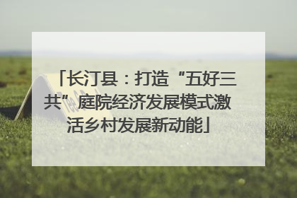 长汀县：打造“五好三共”庭院经济发展模式激活乡村发展新动能