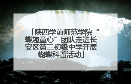 陕西学前师范学院“蝶趣童心”团队走进长安区第三初级中学开展蝴蝶科普活动