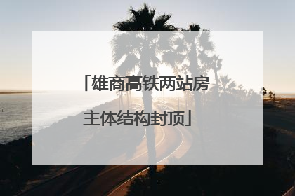 雄商高铁两站房主体结构封顶