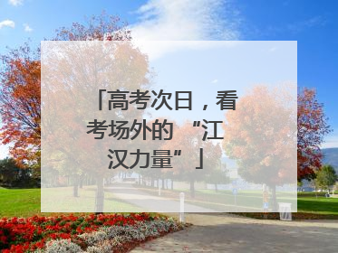 高考次日，看考场外的 “江汉力量”