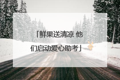 鲜果送清凉 他们启动爱心助考