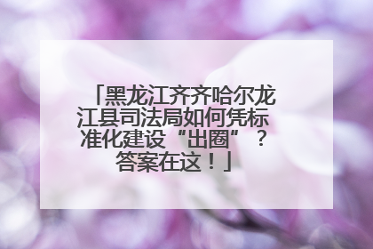 黑龙江齐齐哈尔龙江县司法局如何凭标准化建设“出圈”？答案在这！