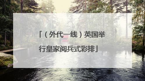 （外代一线）英国举行皇家阅兵式彩排
