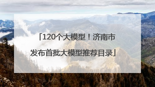 120个大模型！济南市发布首批大模型推荐目录