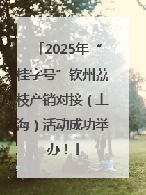 2025年“桂字号”钦州荔枝产销对接（上海）活动成功举办！