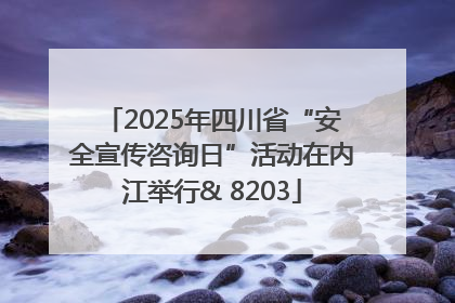 2025年四川省“安全宣传咨询日”活动在内江举行& 8203