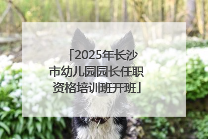 2025年长沙市幼儿园园长任职资格培训班开班