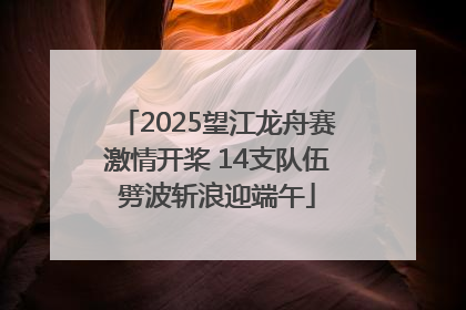 2025望江龙舟赛激情开桨 14支队伍劈波斩浪迎端午