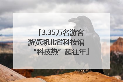 3.35万名游客游览湖北省科技馆 “科技热”超往年
