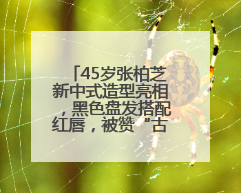 45岁张柏芝新中式造型亮相，黑色盘发搭配红唇，被赞“古典美人复活”