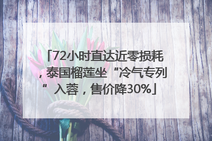 72小时直达近零损耗，泰国榴莲坐“冷气专列”入蓉，售价降30%