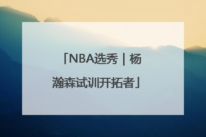 NBA选秀｜杨瀚森试训开拓者