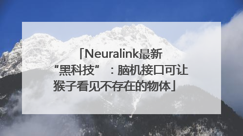 Neuralink最新“黑科技”：脑机接口可让猴子看见不存在的物体